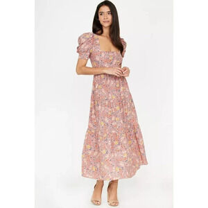 NWT Yumi Kim Pink Gretchen Bohemian Midi Dress $248